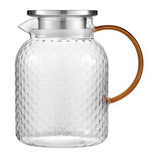冷水壶玻璃耐高温凉水壶大容量家用凉白开水杯套装泡茶壶水壶防爆