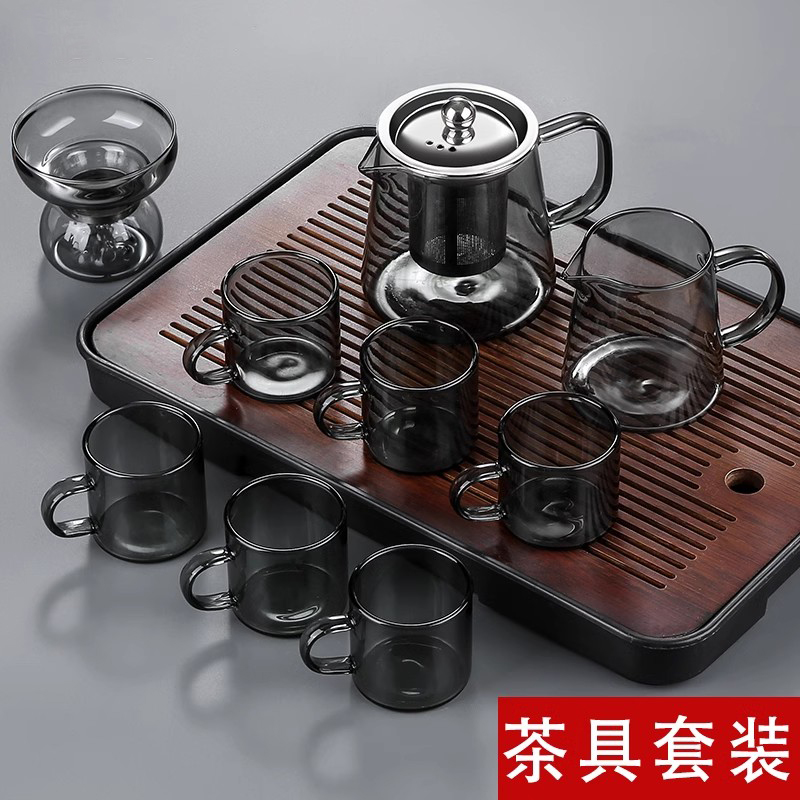 烟灰玻璃功夫茶具家用2024新款