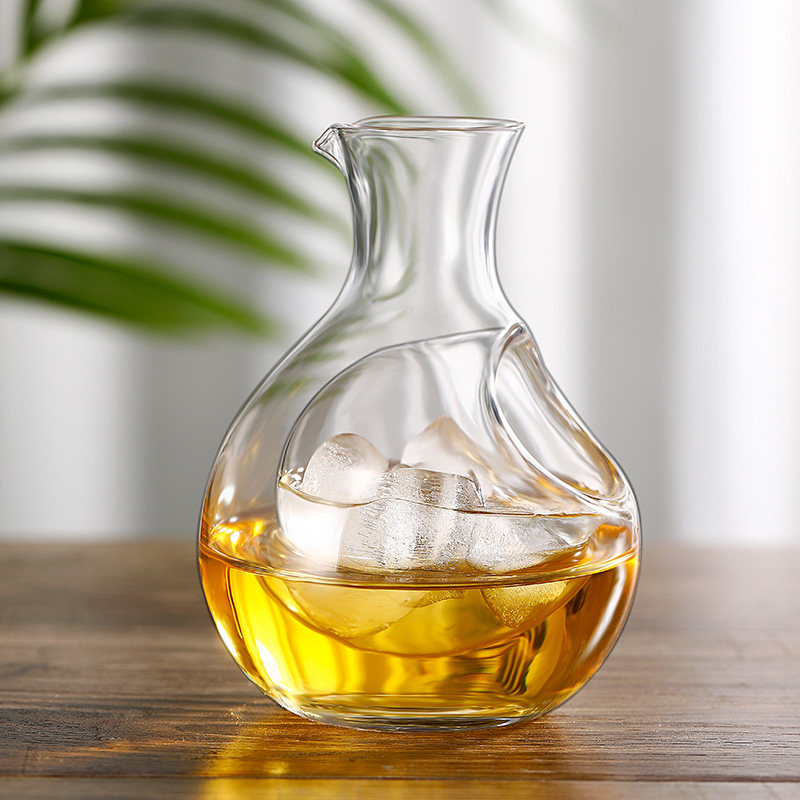 日式清酒酒具套装白酒杯小酒x创意冷酒梅子酒清酒杯家用玻璃冰酒