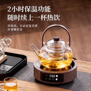 玻璃煮茶壶功夫茶具套装2026新款提梁电陶炉烧水壶电热炉泡茶专用