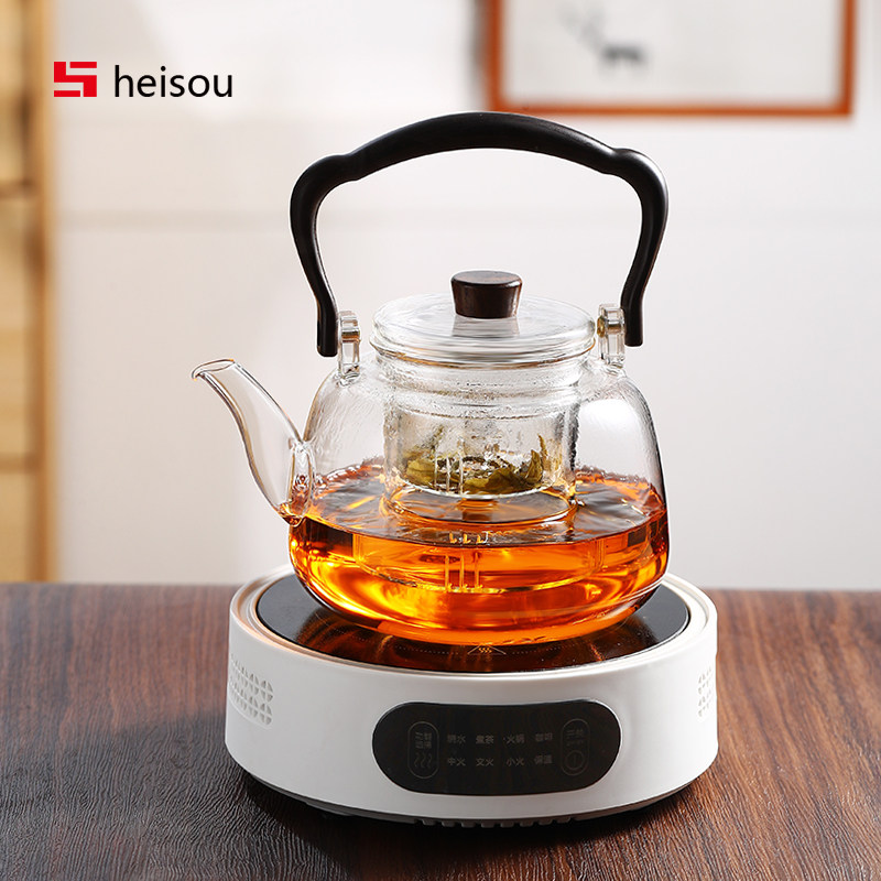 玻璃煮茶壶2024新款耐高温蒸煮茶器提梁壶烧水壶泡茶壶茶具电陶炉,餐饮具,茶壶,淘宝优惠券,粉丝福利购,淘宝优惠卷