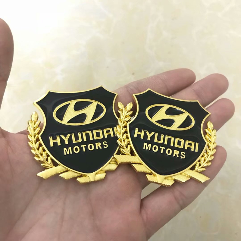 北京现代标志金属侧标ix35新途胜领动专用改装悦动装饰用品车标贴