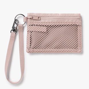 日本无印良品MUJI便携式迷你收纳卡包零钱袋钥匙包可悬挂耳机收纳