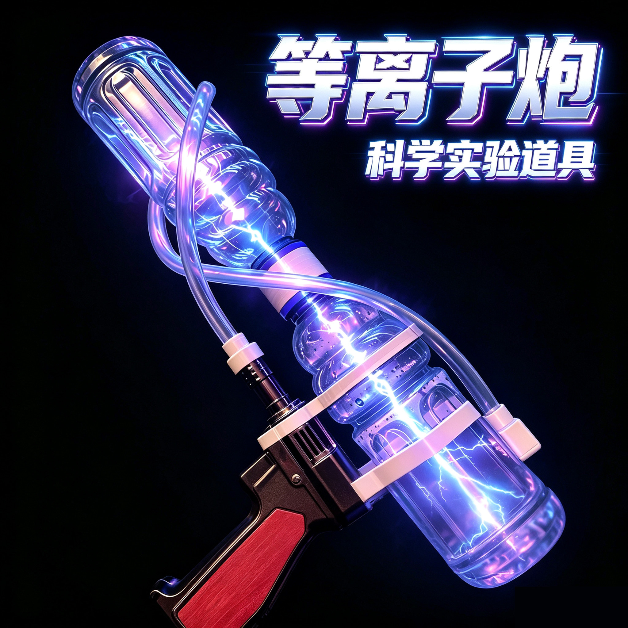 等离子脉冲炮脉动瓶子手工套件科学实验道具器材材料包科技制作展