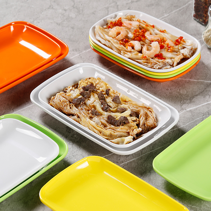 贝莱恩食品级肠粉盘装菜盘子餐盘