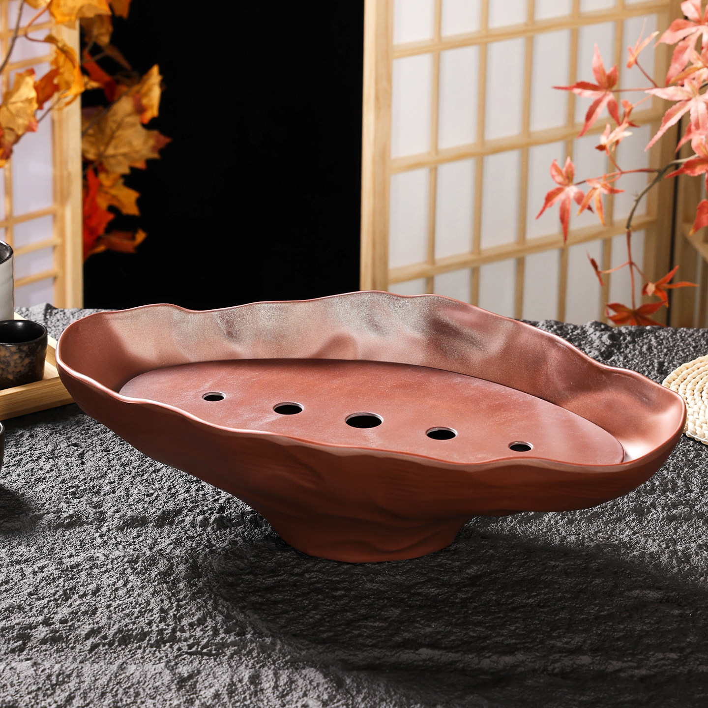 密胺海鲜刺身盘资造冰盘日式料理三文鱼甜虾专用餐具摆盘商用高端