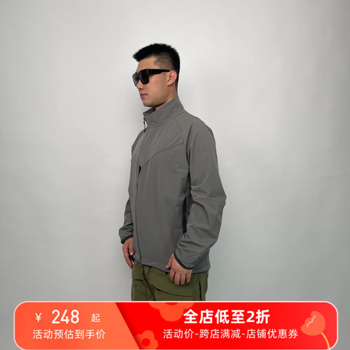 立领轻薄防风耐磨软壳衣男夹克