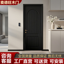 实木复合烤漆门折叠门复古门法式卧室门实木门室内门房间门