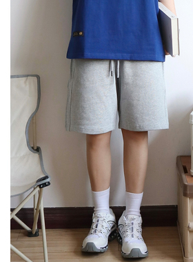 DICEOFF基础重磅短裤潮牌夏季男女宽松纯棉纯色休闲运动五分裤