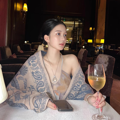 刘亦菲同款披肩民族风空调房外搭