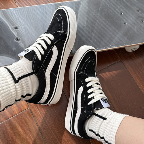 sk8 low低帮帆布鞋余文乐同款黑白经典滑板鞋男女休闲鞋复古街头