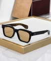 Black Frame Wood Grain Light Orange Lens