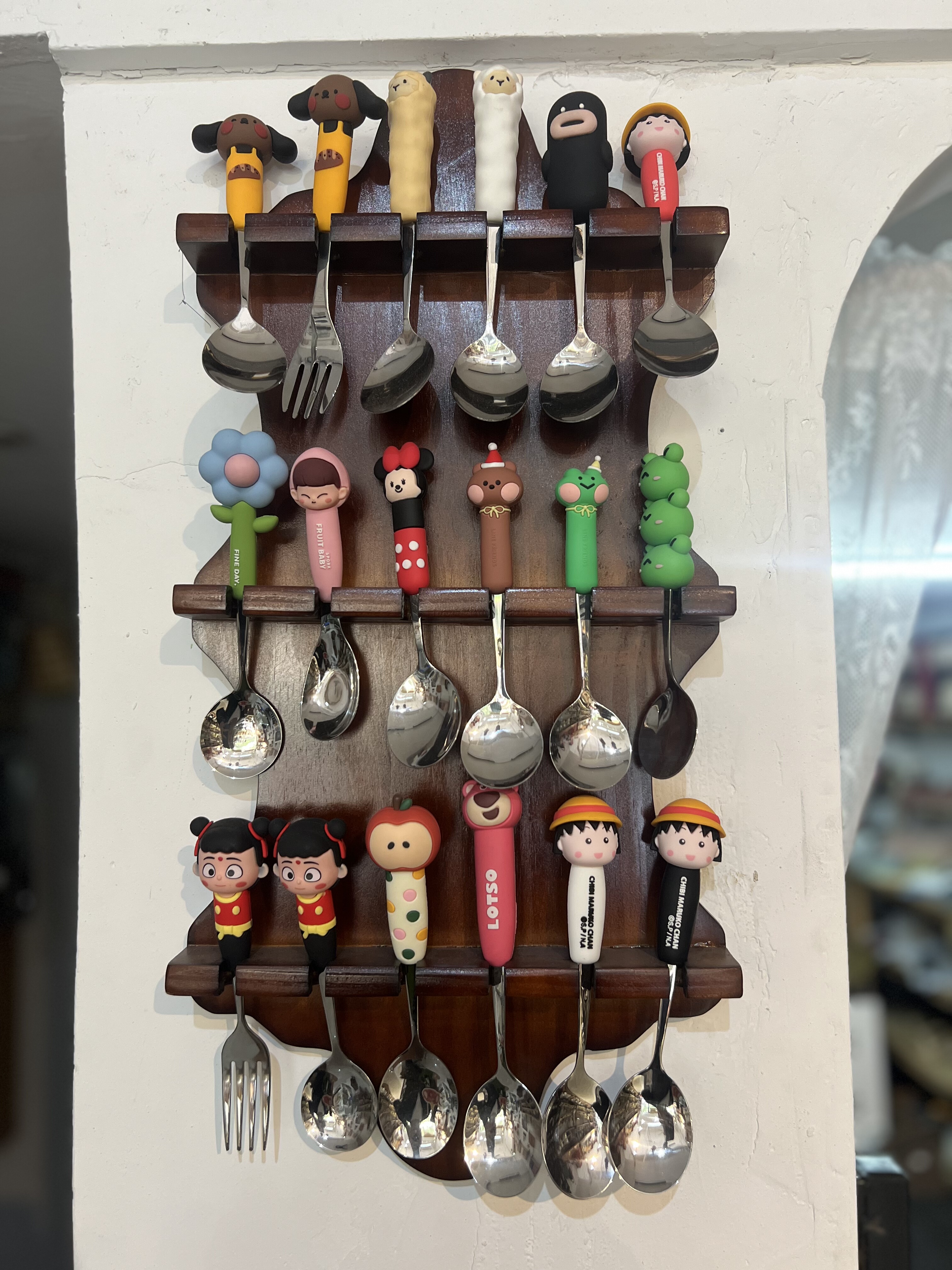 可爱卡通造型儿童餐具套装家用宝宝吃饭勺子叉子餐具套装汤勺耐摔