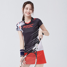 佩琪酷2025新款羽毛球服女套装速干短袖乒乓球队服运动短裤比赛服