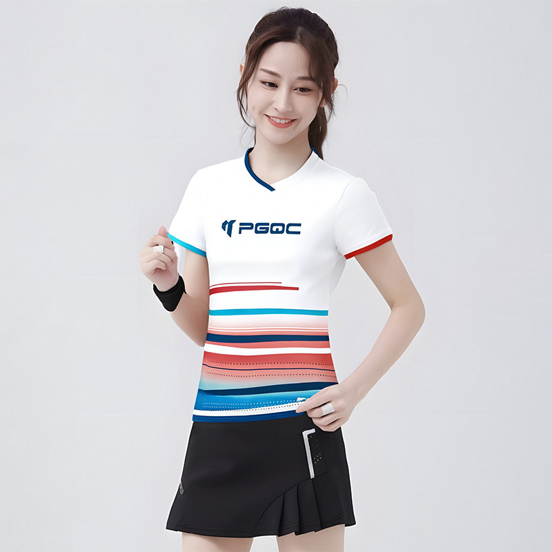 佩琪酷2026夏季新款羽毛球服韩版速干训练服团购定制比赛服男女款