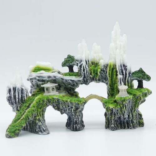 树脂仿真假山鱼缸水草缸造景