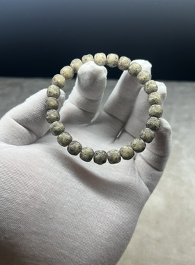 海南星月菩提同枝石玉纯手工无相糯冰玉化全透单圈手串