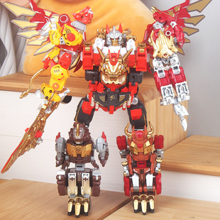 酷炫天穹战神变形机器人模型猩猩老虎雄狮犀牛老鹰益智玩具礼物男