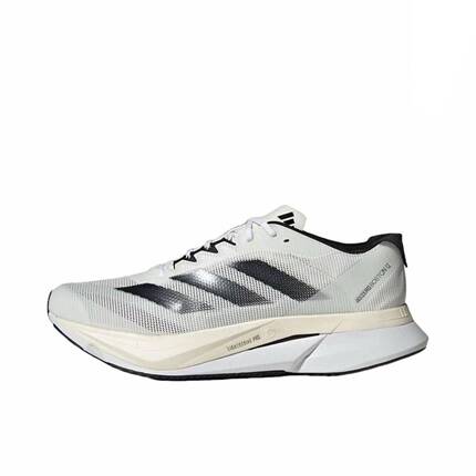 Adidas阿迪达斯男士Adizero Boston12跑步鞋系带减震透气运动鞋