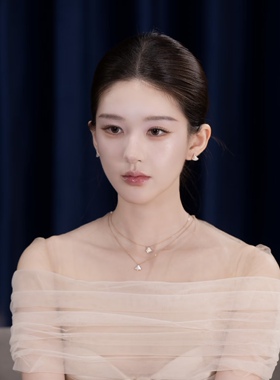 ECHOZO赵露思同款高ban扇子项链女轻奢小众锁骨链颈链配饰
