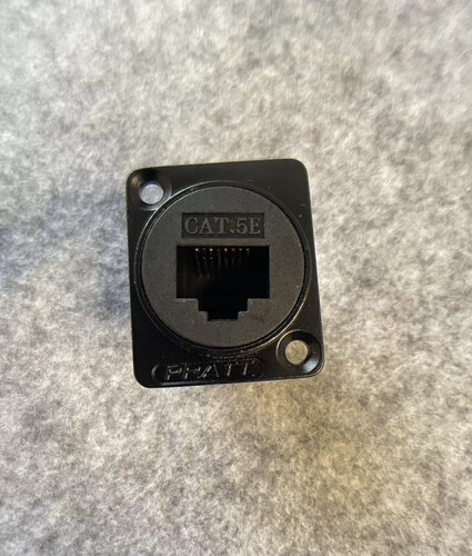PRATT 网络模块D型宽带双通面板墙插五类高级安装型插座P-RJ45-S
