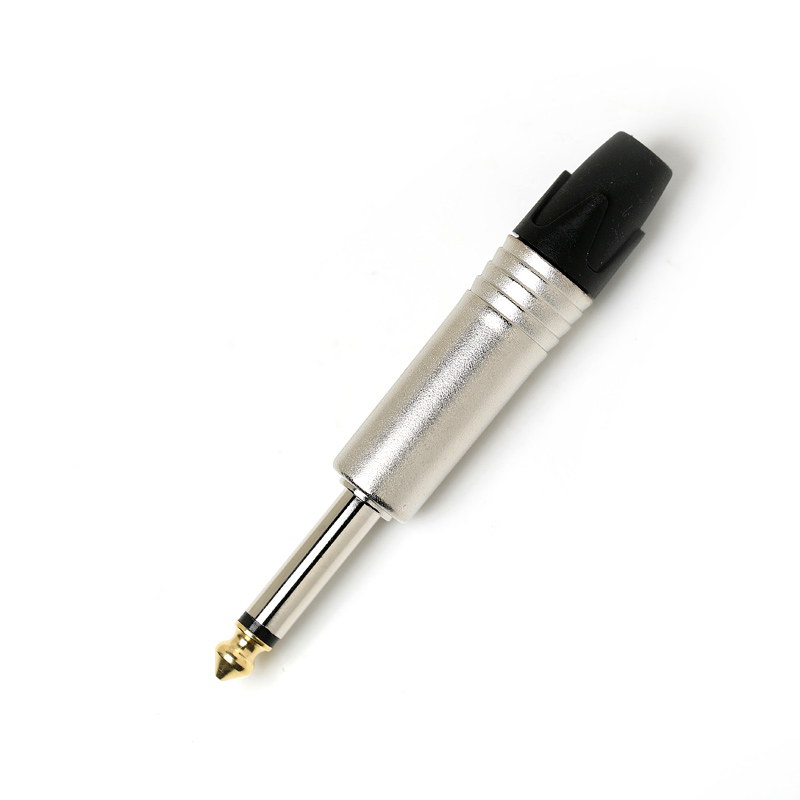 甬音 YYP2X-G大二芯6.35mmTS单声道音频话筒吉他线声卡录音插金头