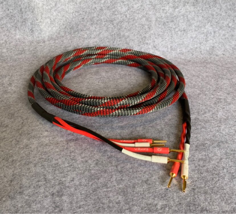 佳耐美canare发烧音箱喇叭音响线维堡紫铜镀金香蕉头hifi影院音频