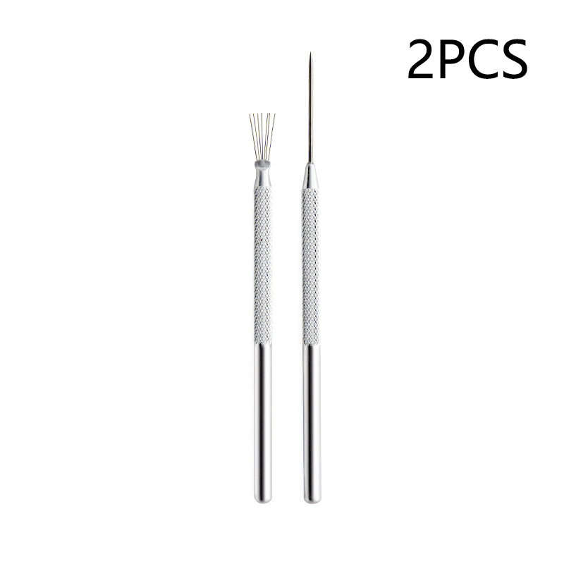 七本针细节针2件套铝刷粘土工具黏土软陶泥辅助造型制作雕塑工具