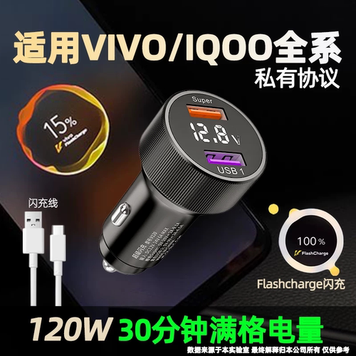 适用VIVO/IQOO超级快充车载充电