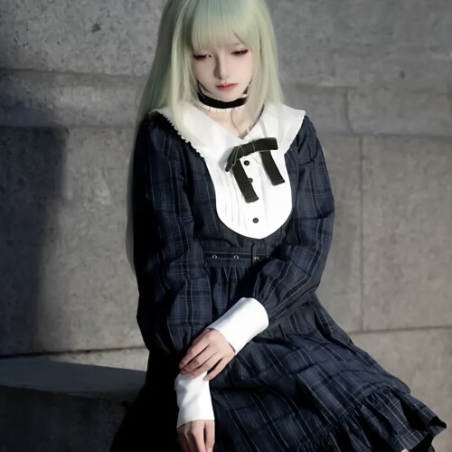 BangDream若叶睦常服连衣裙COS