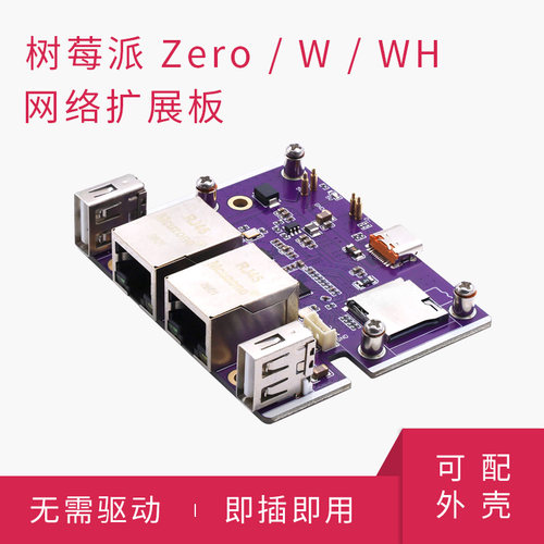 树莓派网络扩展板USB转以太网