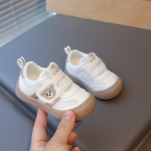 童鞋女童1到3岁婴幼儿学步鞋网面卡通宝宝运动鞋1-3岁男女宝宝