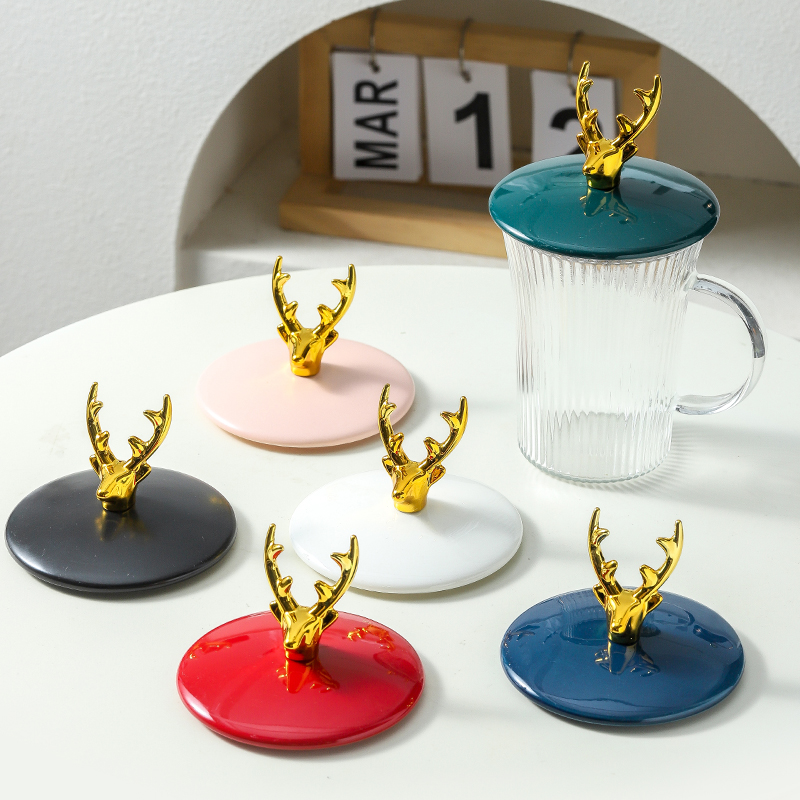 万能通用大口径玻璃马克杯盖单卖