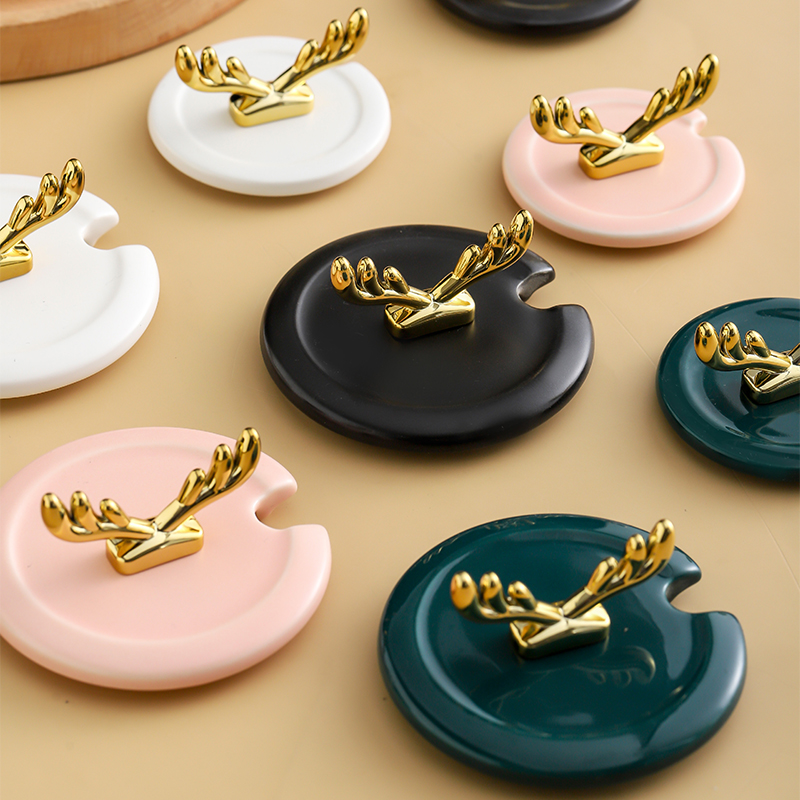 陶瓷杯盖开口通用防尘盖子大口径