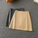 新款 短款 休闲气质 百搭流行 半身皮裙 时尚 春秋外贸韩版