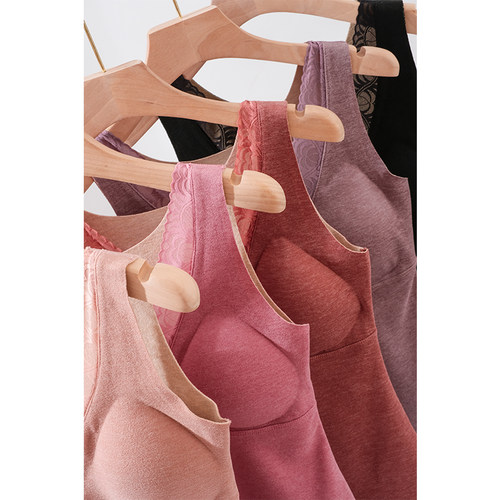 带胸垫背心免穿文胸打底无袖上衣