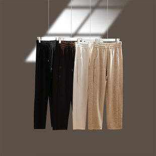 舒适与美丽 秋冬时尚百搭松紧腰长裤九分裤 保暖休闲女裤K-JP5105