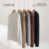 春秋外贸韩版 614 套头卫衣衫 棉麻休闲百搭帽衫 新款 连帽长袖