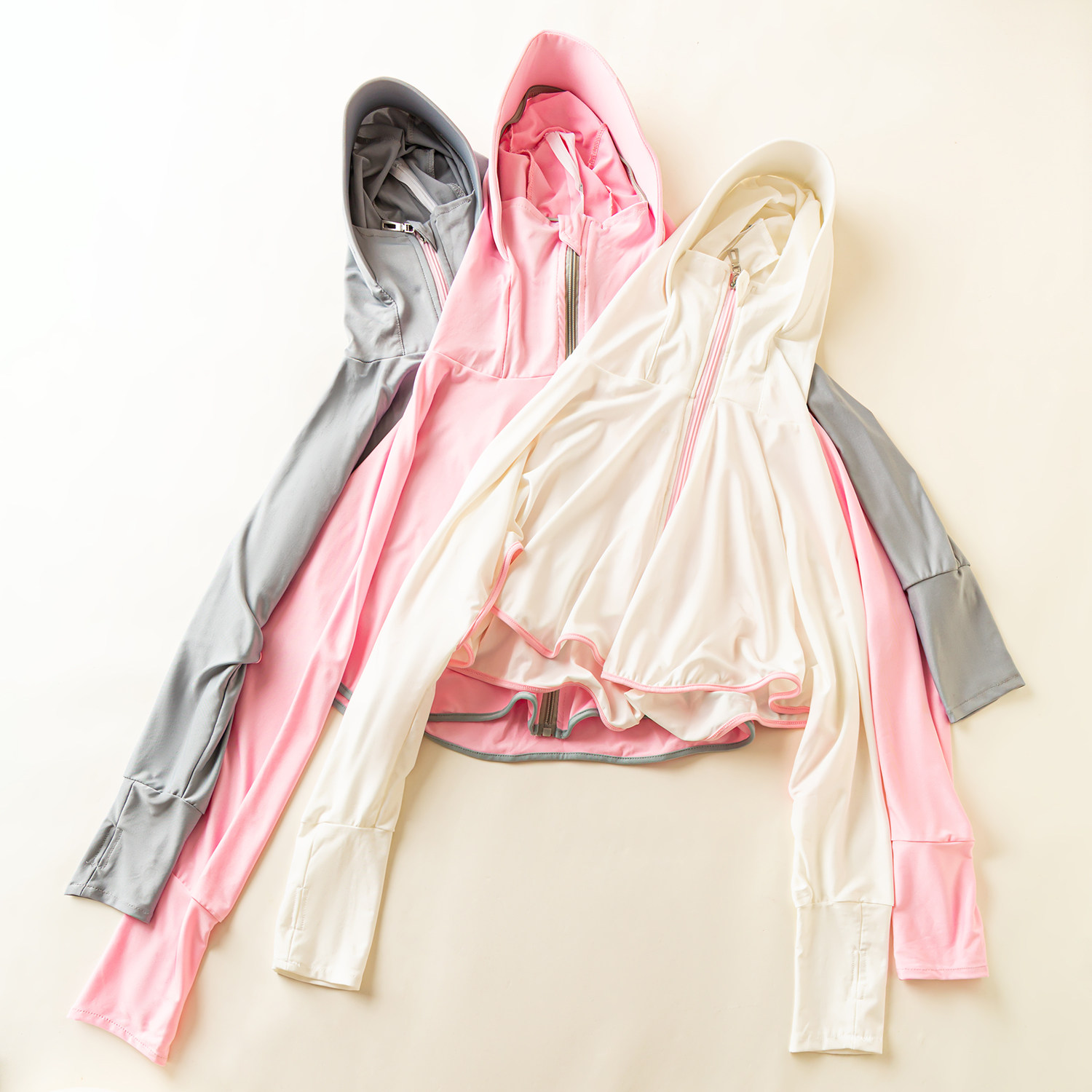 夏款外贸休闲外搭防晒衣 拉链连帽纯色骑车 宽松短款防紫外线外套,女装/女士精品,T恤,淘宝优惠券,粉丝福利购,淘宝优惠卷