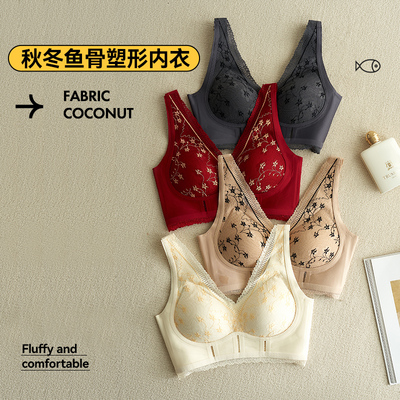 舒适秋冬鱼骨塑形内衣文胸