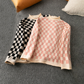 中领长袖 春秋冬外贸韩版 简约百搭 保暖舒适 套头毛线衣 新款