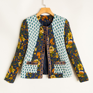 新款 加薄棉开衫 百搭简约 圆领长袖 外套 保暖舒适 春秋外贸韩版