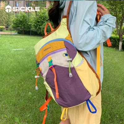 SICKLE镰刀 旅行包大容量双肩包男女多巴胺户外登山旅行骑行背包