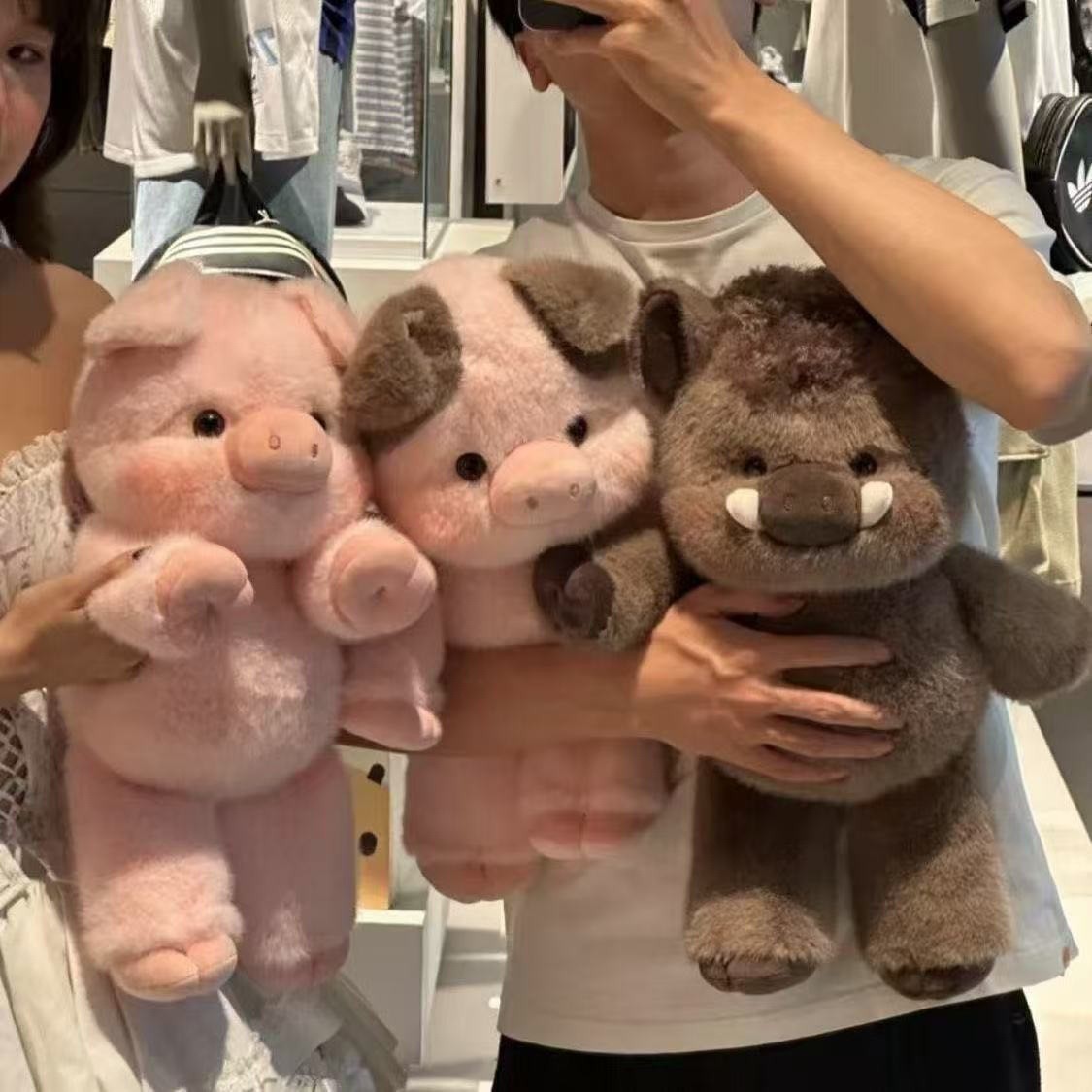 网红跑跑系列可爱小猪玩偶毛绒玩具公仔女生床上睡觉抱枕生日礼物