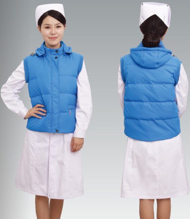 南丁格尔护士服羽绒马甲120急救服羽绒服夜间值勤服护士羽绒服