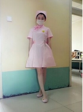 护士服短袖表演服护士演出礼仪服前台导诊导医服修身美容院工作服