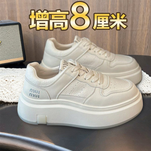厚底小白鞋女运动休闲内增高板鞋