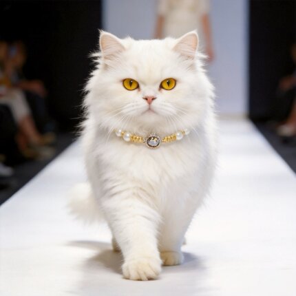 猫狗黄色珍珠编织可调节大中小型犬脖圈猫项链无声猫咪狗狗项圈