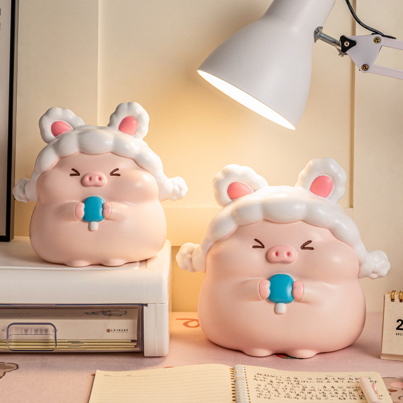 新款卡通嘟嘟猪搪胶存钱罐大容量男女通用儿童储蓄罐学生礼物,家居饰品,桌面摆件,淘宝优惠券,粉丝福利购,淘宝优惠卷