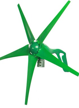 12V/24V 5叶片峰值绿色水平功率风力发电机，带控制器